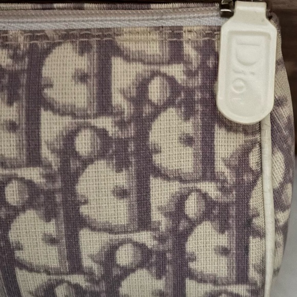 Christian Dior Lavender Trotter Jacquard Nylon Cosmetic Pouch - Picture 2 of 10